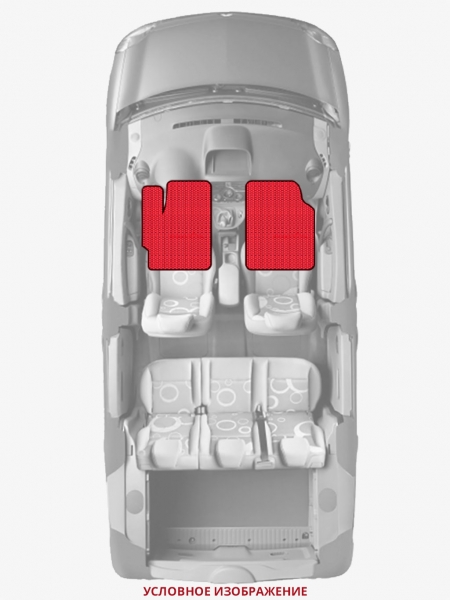 ЭВА коврики «Queen Lux» передние для Ford Tourneo Connect (2G)