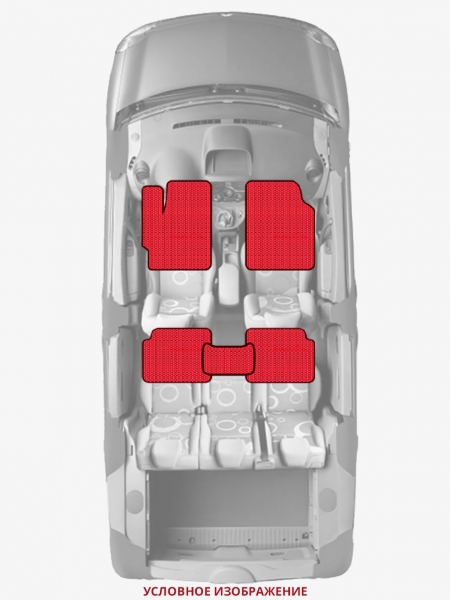 ЭВА коврики «Queen Lux» стандарт для Porsche Boxster